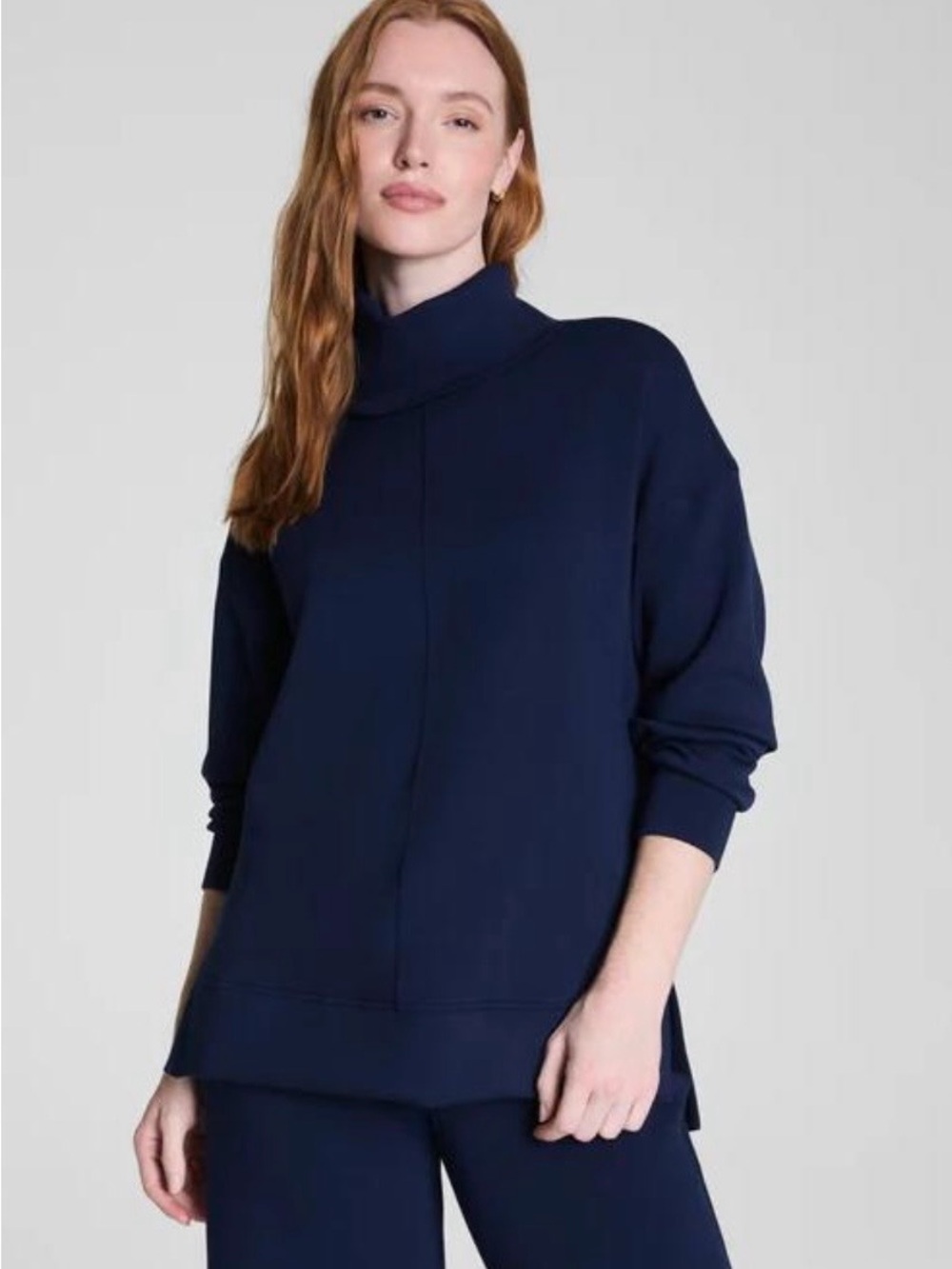 SPANX Air Essentials Turtleneck Tunic in Timeless Navy